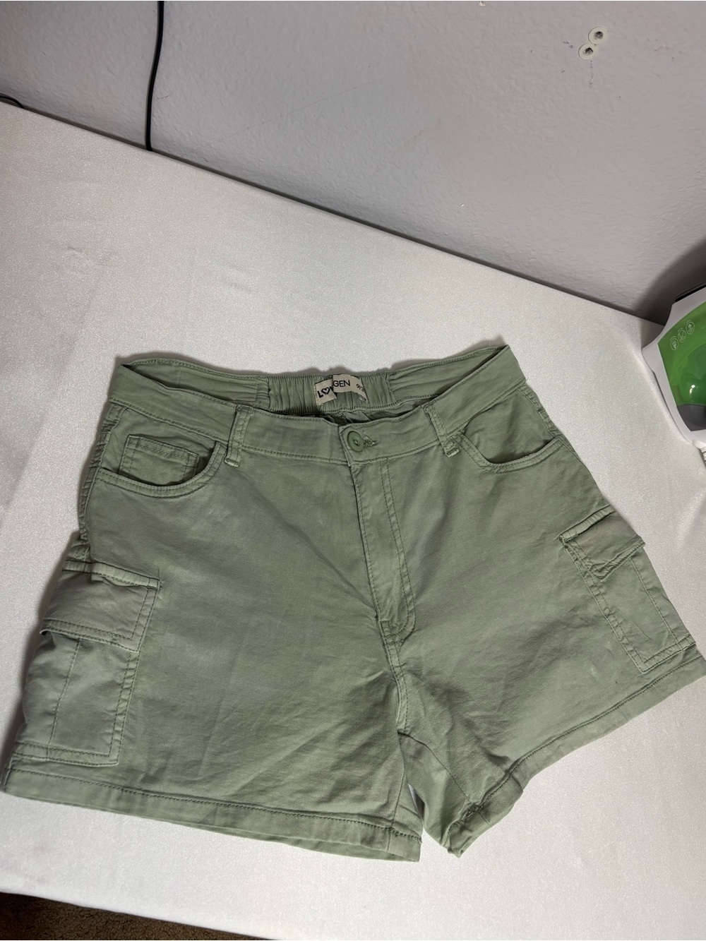 Lovegen shorts sage green cargo shorts